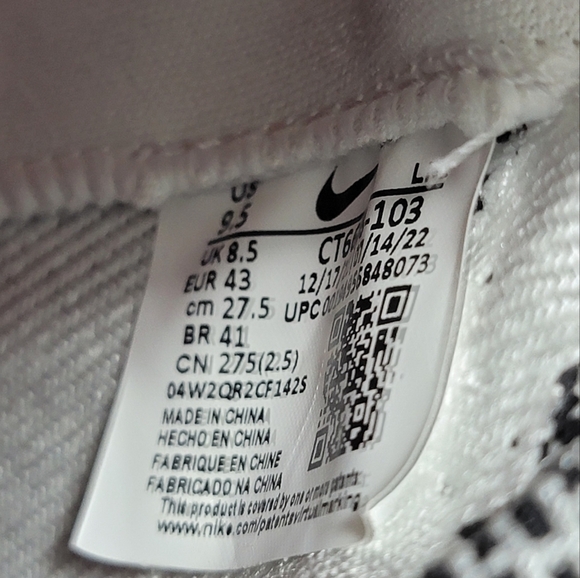 Nike Alpha Menace Elite 3 Football Red White Comfort CT6648-103 Men Sz Multi New - Picture 4 of 10